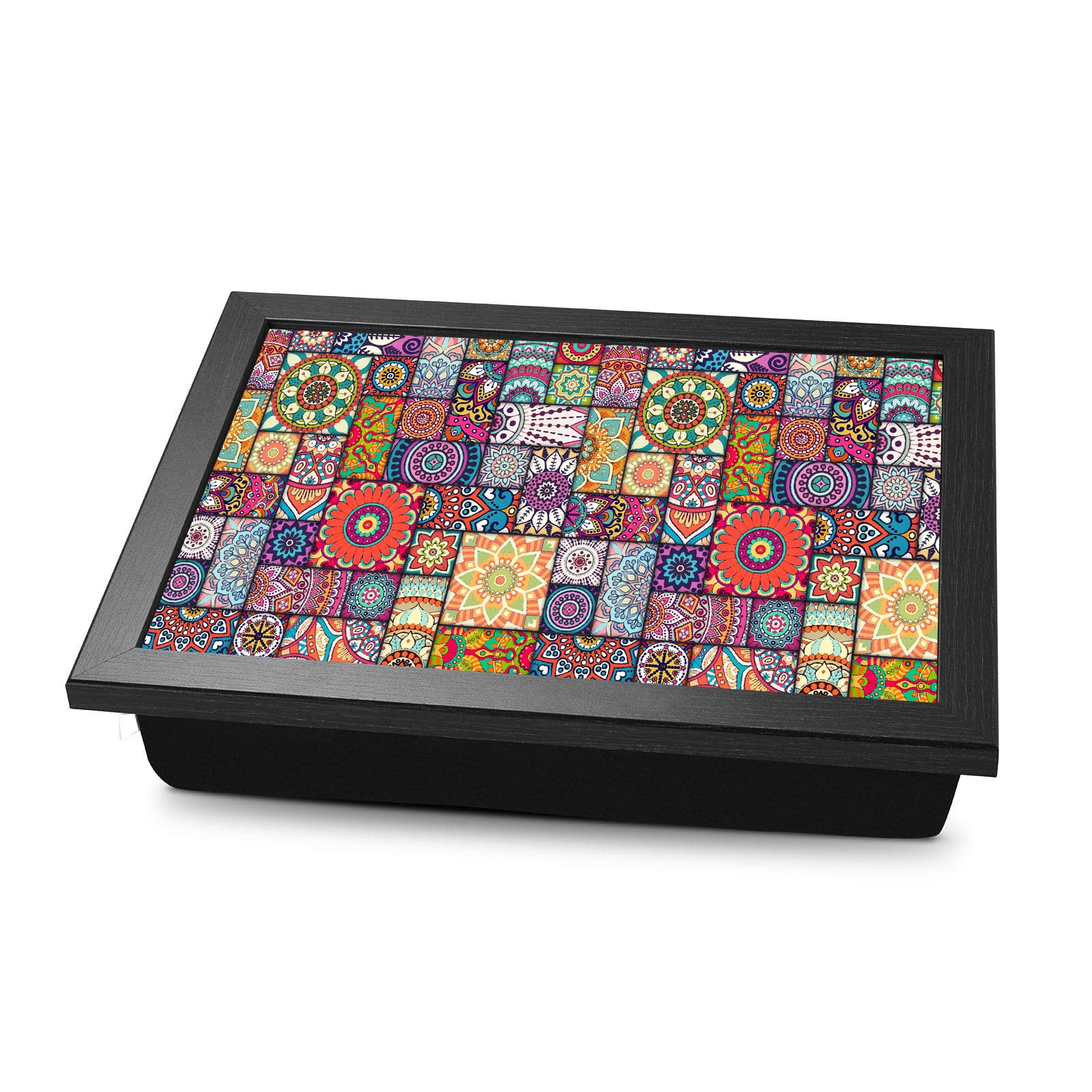 All Your Design Portable Wooden Frame Printed Laptray, Lapboard, Laptop Table Desk with Cushion Bottom for Writing, Eating, Studying(laptray-pt2-03) (B0B39B7SK5) Amazon Price History, Amazon Price Tracker