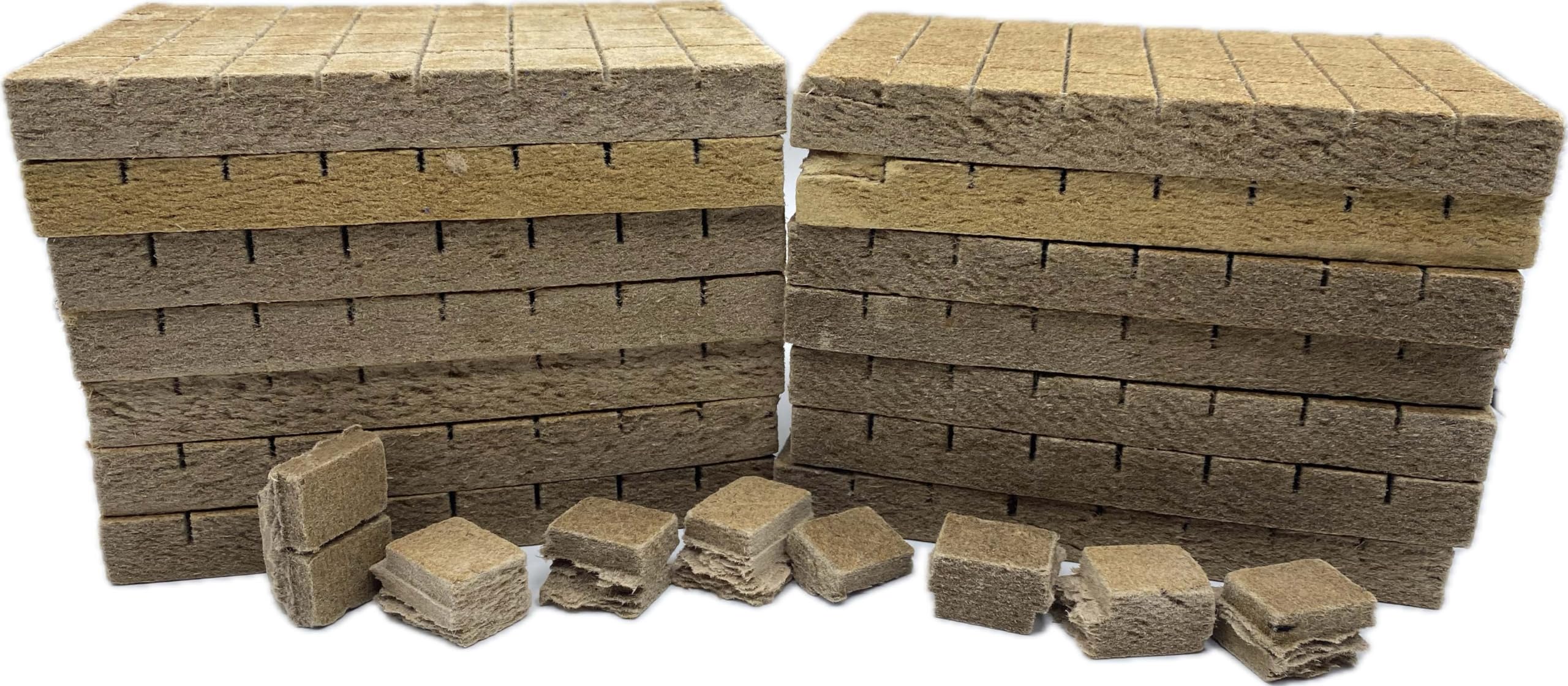 488 Accendifuoco in legno naturale ecologico - Accendifuoco in fibra di legno sostenibile, perfetto per bruciatori a legna, braciere, forni per pizza e barbecue. L'accendifuoco perfetto per ogni