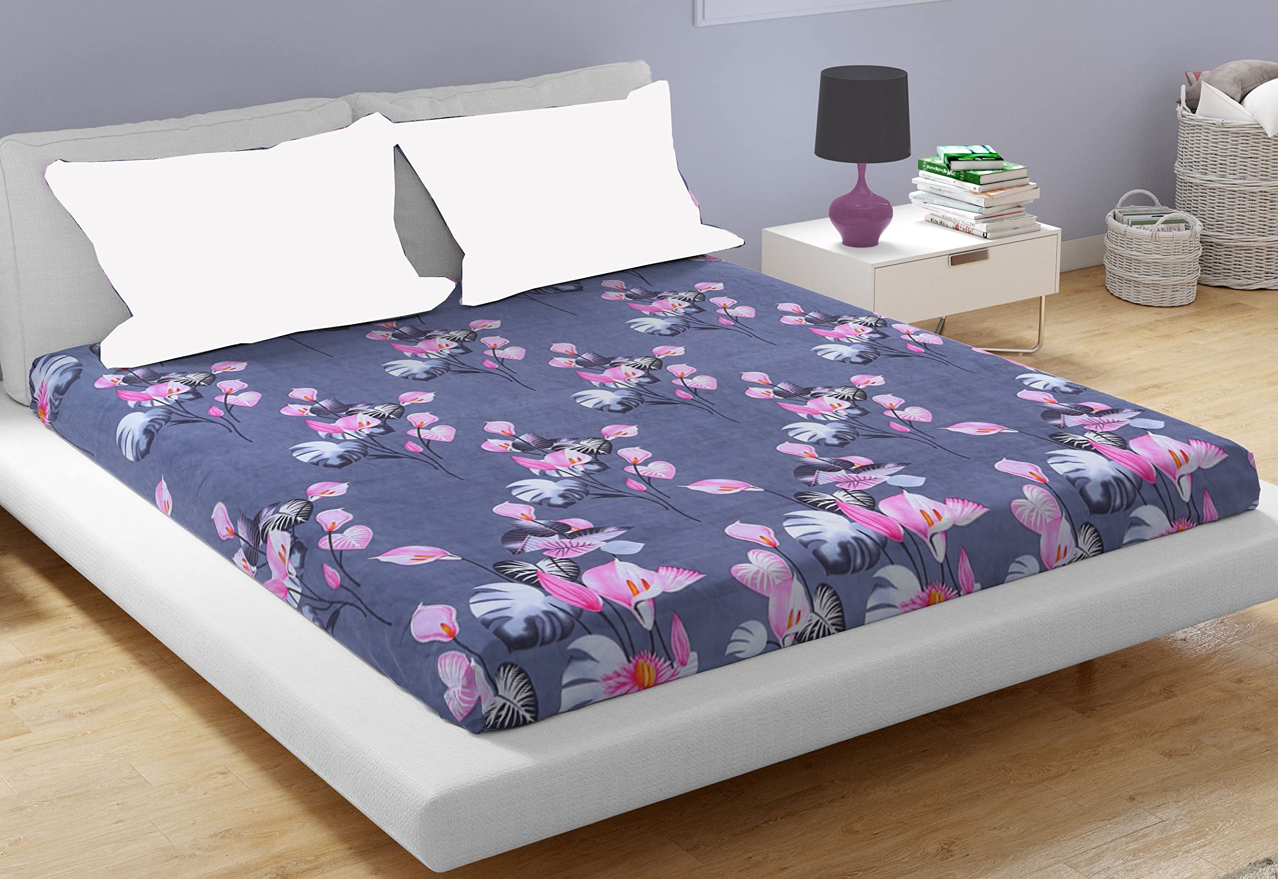 AAZEEM Double Bedsheet Without Pillow Cover_Size (85 inch * 90 inch)-image-38
