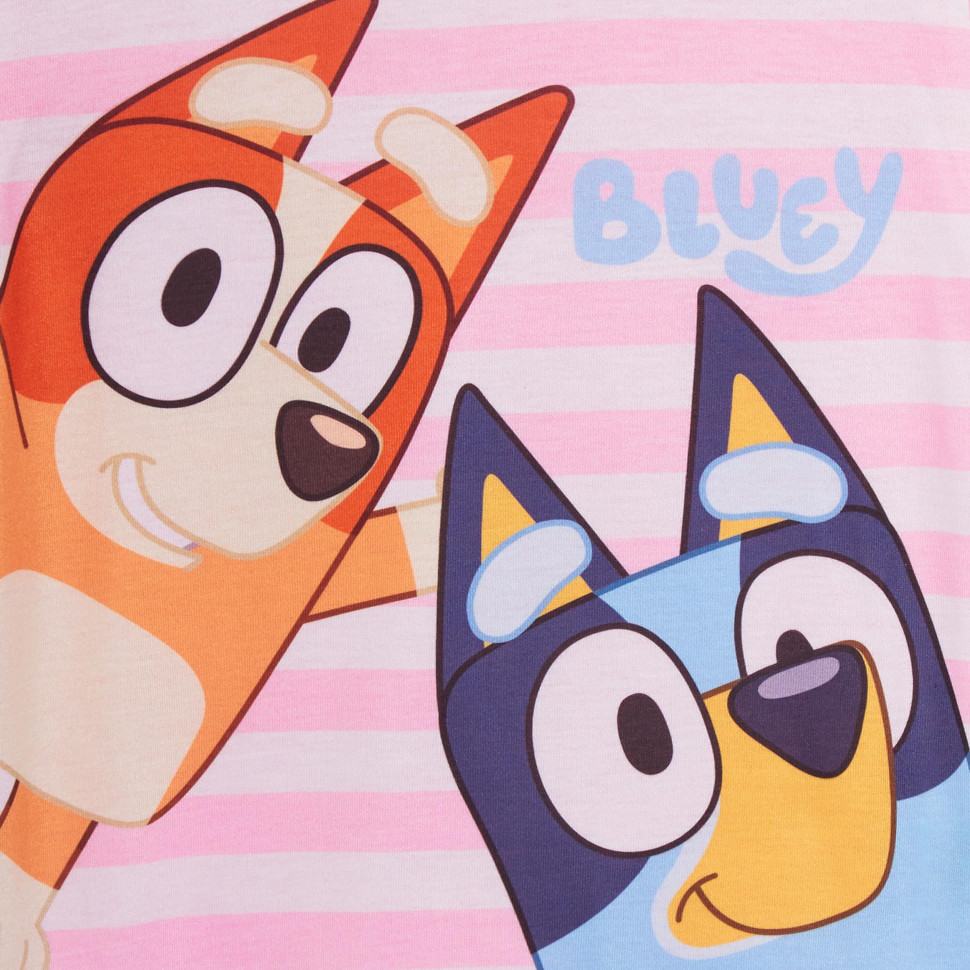 Bluey Paquete de 3 camisetas para niñas, paquete múltiple, camisetas 100% algodón para cachorros de bingo