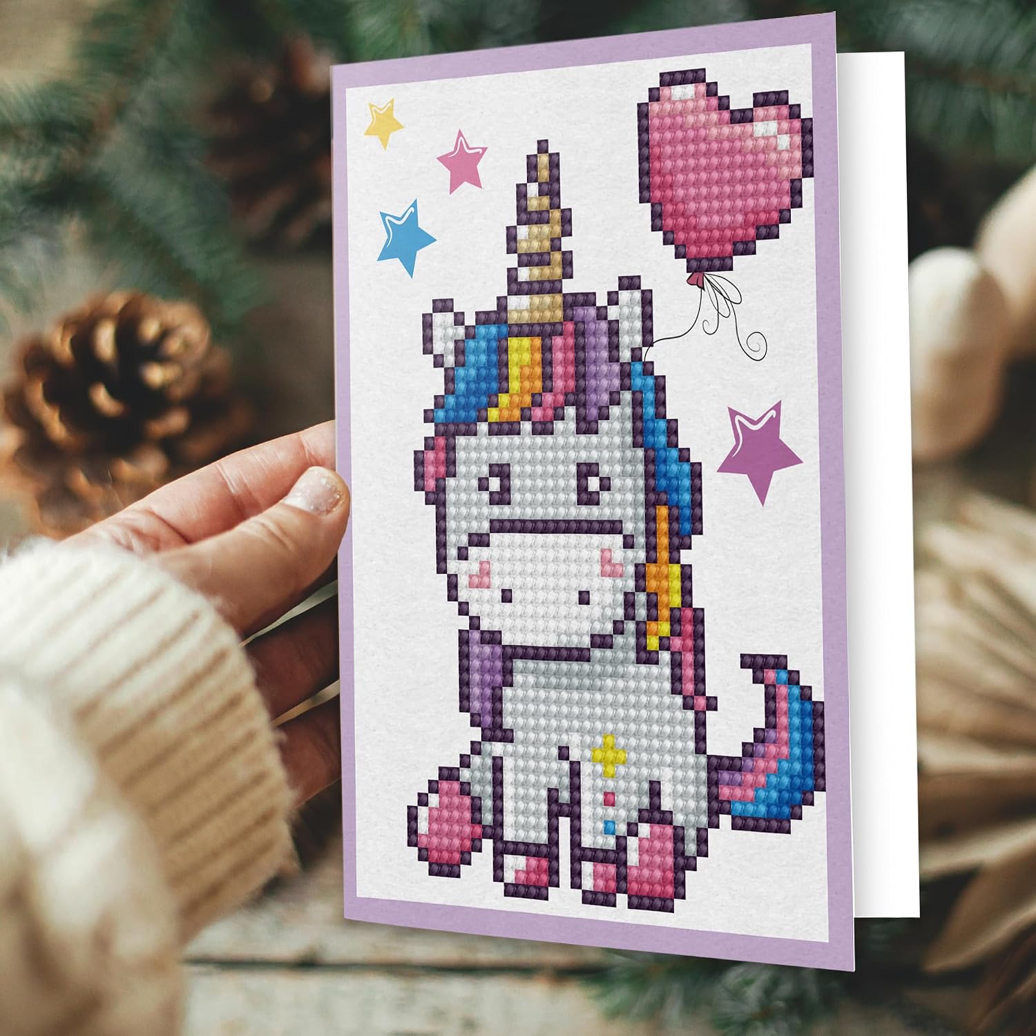 DIAMOND DOTZ Welcome Baby Card Diamond Painting Kits for Adults - Diamond Art Kits a Relaxing Creative Craft Kit with Dotz Gems