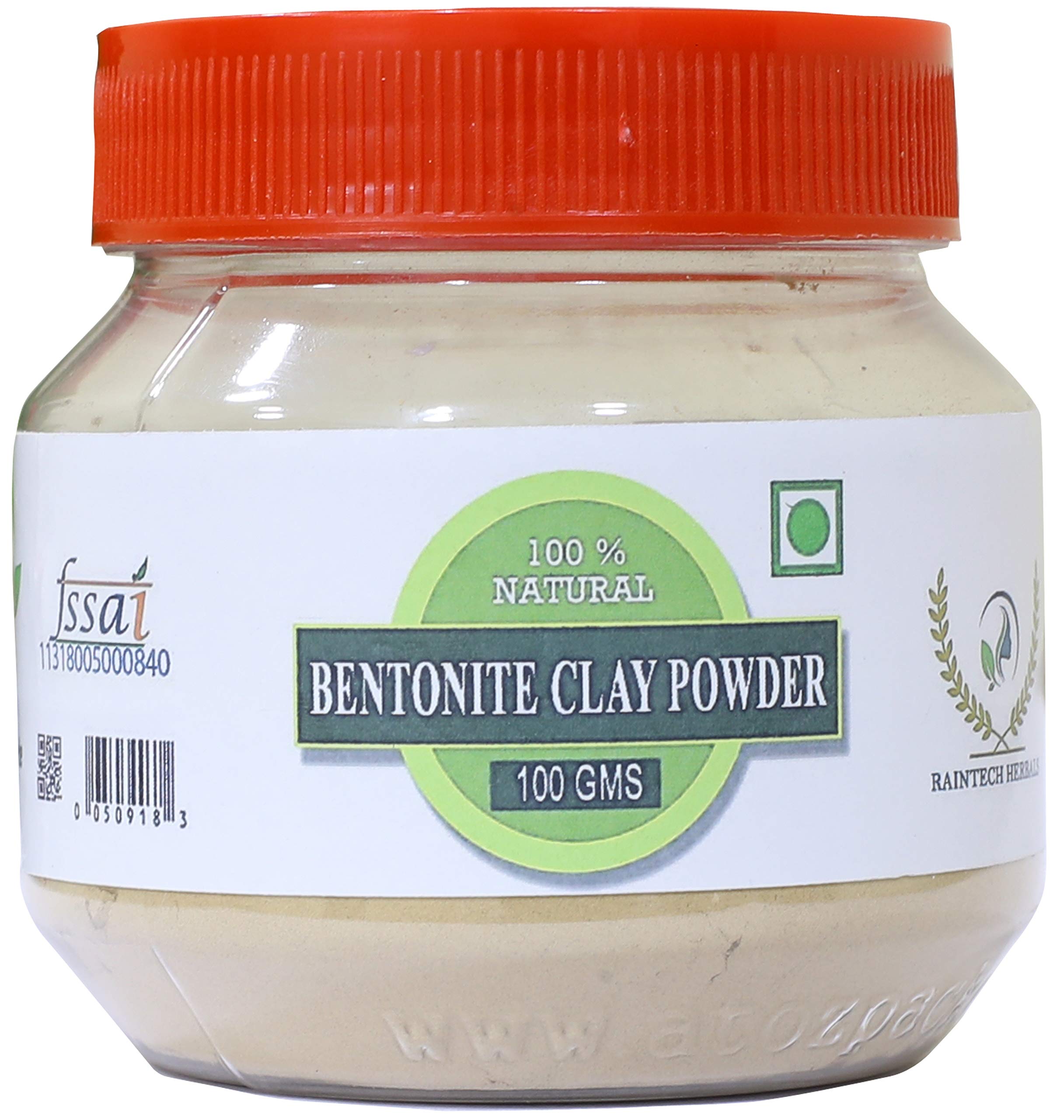New Bentonite Clay 100g | Natural Detoxifying Clay for Skin & Hair | Deep Cleansing, Oil Absorption, Pore Minimizer | Ideal for Face Masks, Hair Treatments & Detox Baths