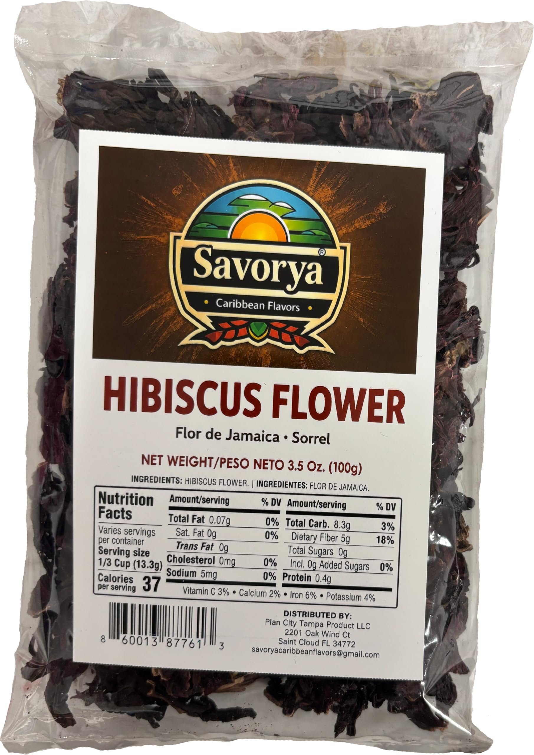 Amazon.com : Savorya Caribbean Flavors Hibiscus Flower, Flor de