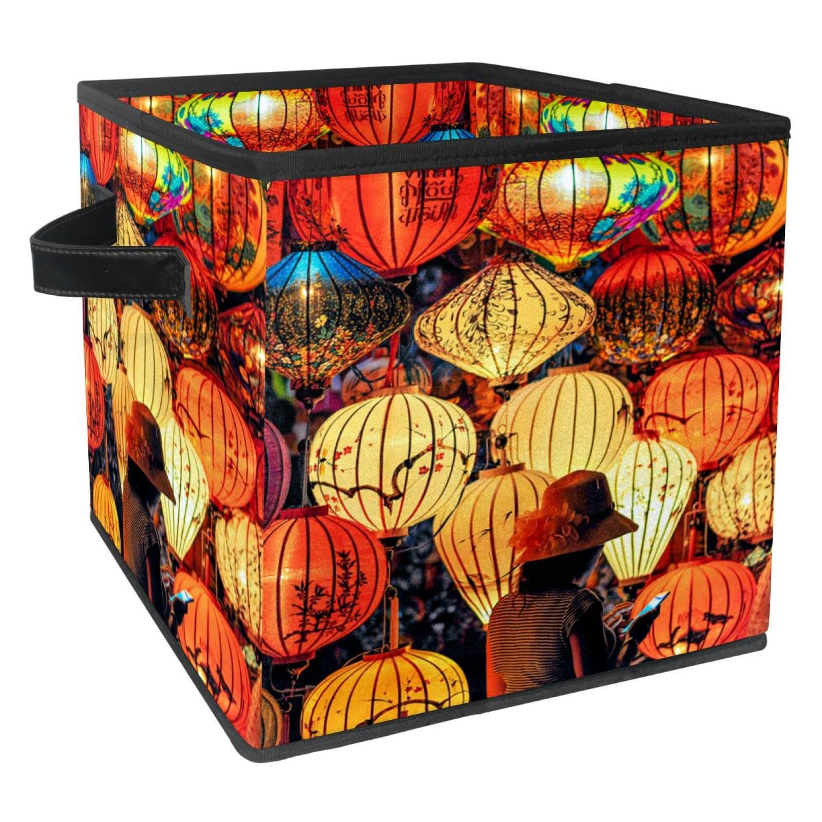 Cube de rangement en tissu avec poignées idéal pour la chambre