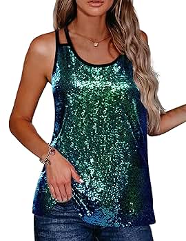 ★SCULPTOR★ Sequin Layered Camisole Green SC24A209GR Sequin Layered Camisole Green – Sculptor