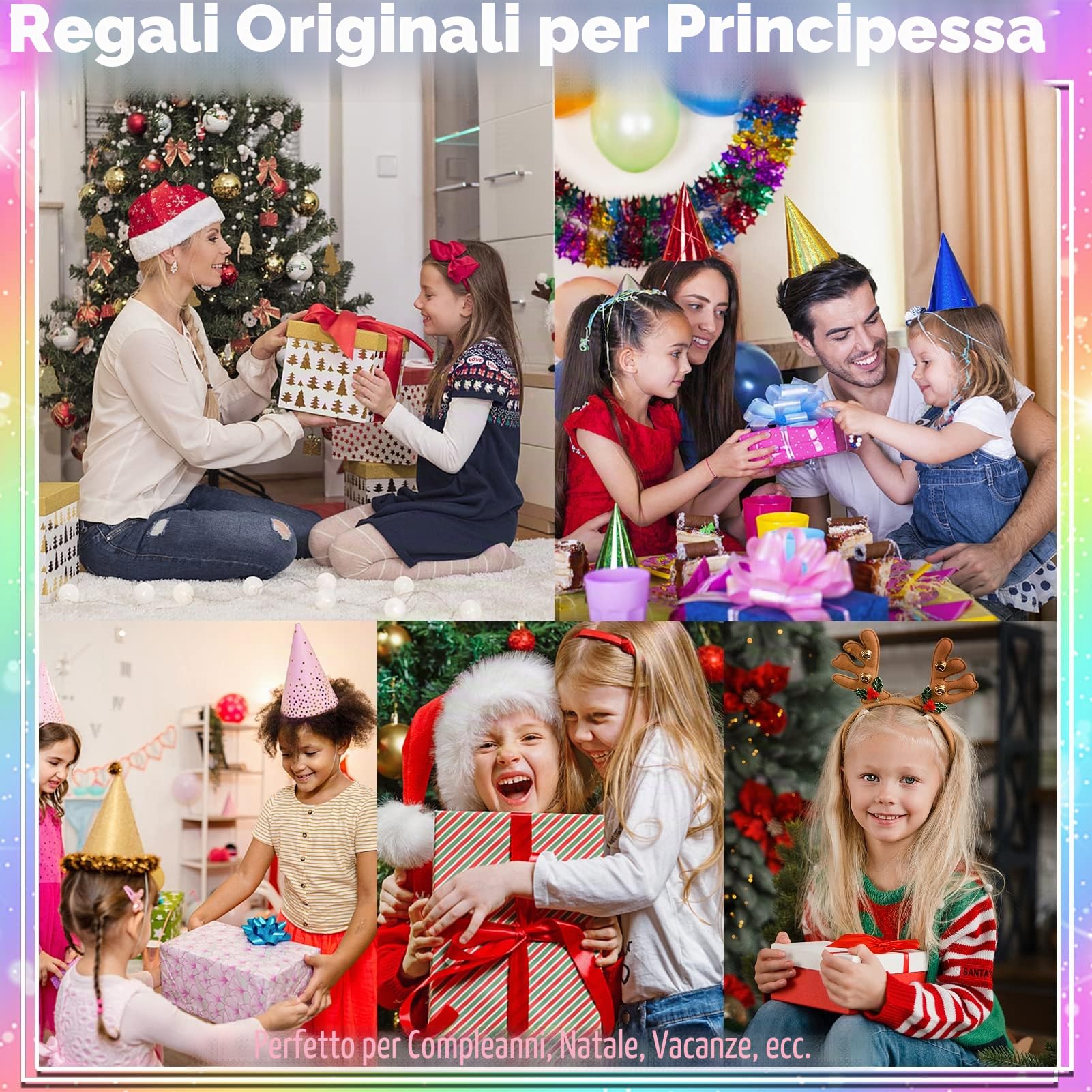 STAY GENT Trucchi Finti Set Parrucchiera Bambina con Argento Unicorno Borsa Valigetta, Regali per Ragazze 3-12 Anni, 20 Pezzi