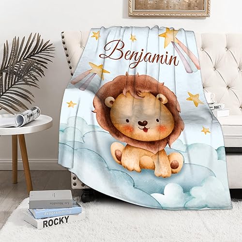 Miniatura 121 de Butterfly Custom Baby Blanket with Name Personalized Baby Blanket for Girl Boy Birthday Chirstmas Gift Customized Baby Receiving Blanket for Newborn