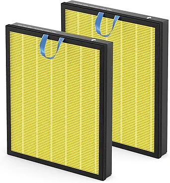 Vital 200S Pet Care Replacement Filter Compatible with LEVOIT Vital 200S Air Purifier, 3-in-1 Filtration with Activated Carbon Vital 200S-P Filter, Vital 200S-RF-PA (LRF-V201-YUS), 2 Pack, Yellow