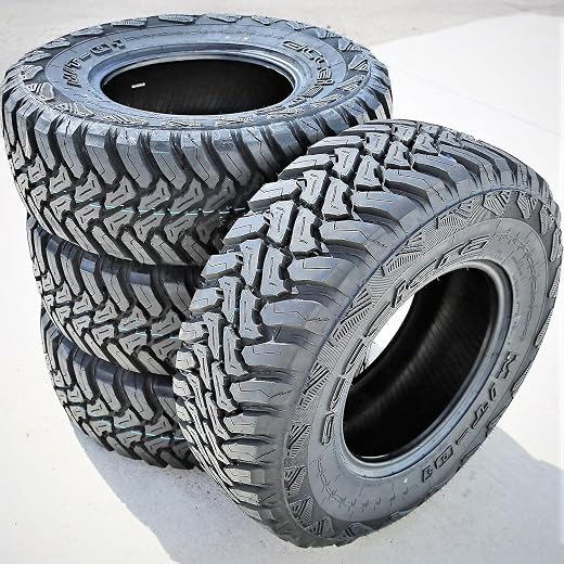 Set of 4 (FOUR) Accelera M/T-01 Mud Off-Road Light Truck Radial Tires-31X10.50R15LT 31X10.50X15 31X10.50-15 109Q Load Range C LRC 6-Ply BSW Black Side Wall