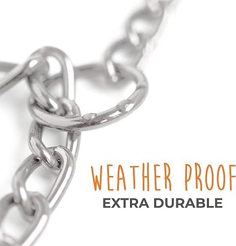 Miniatura 5 de Mighty Paw Collar deslizante  Acero inoxidable  Resistente al desgaste  Resistente a la intemperie  Cadena de entrenamiento de perros  Gargantilla