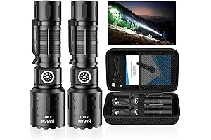 20,000 Lumen Rechargeable LED Flashlight with 1500M Long Throw