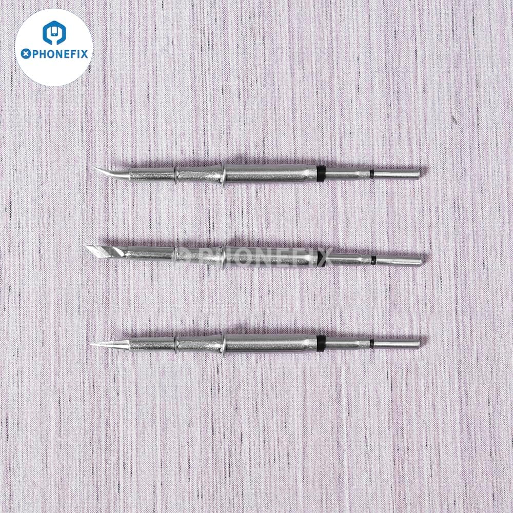 C115-I/IS/K Soldering Iron Tips, Pointed/Curved/Knife Cartridges, Suitable for NT115 Handle, For JBC GVM OSS Aixun Soldering Station Replacement Welding Tip Head PHONE Repair Tools (C115-I/IS/K)