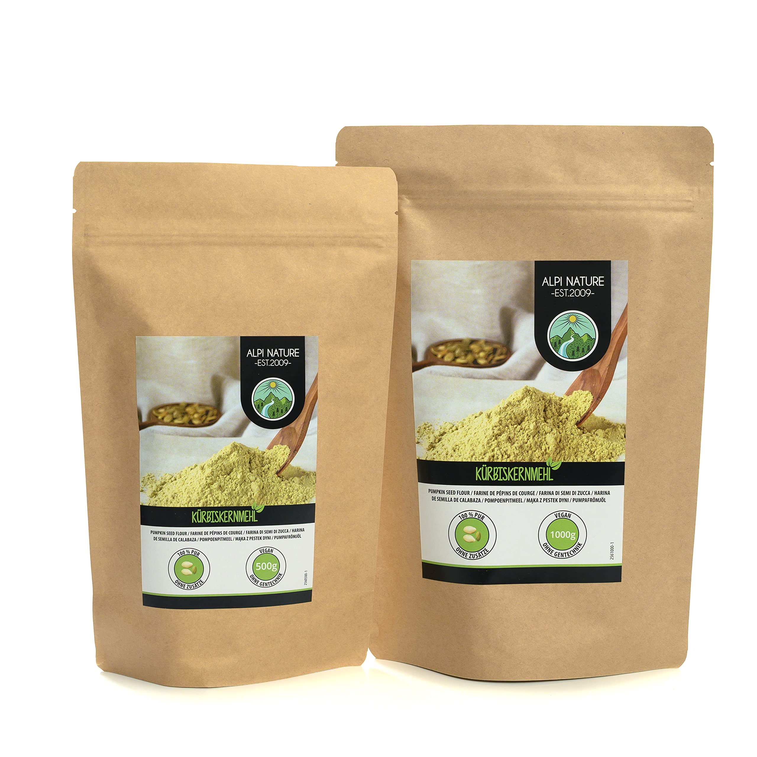 Semillas de Calabaza en Polvo 500g, Harina sin Gluten