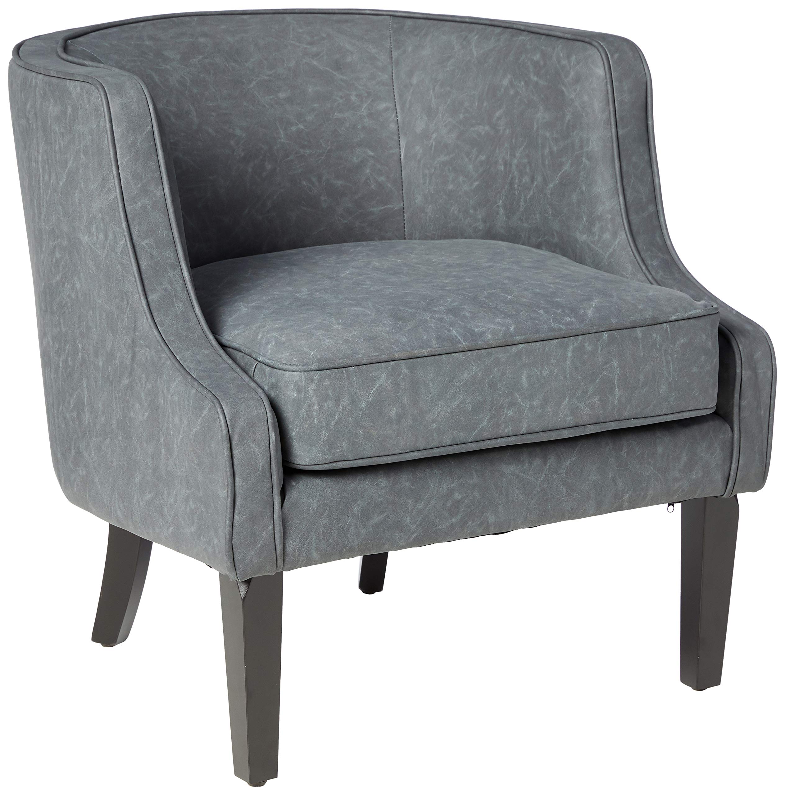 Pulaski Right2Home Upholstered Barrel Accent Armchair, Gray Arm Chair, Medium