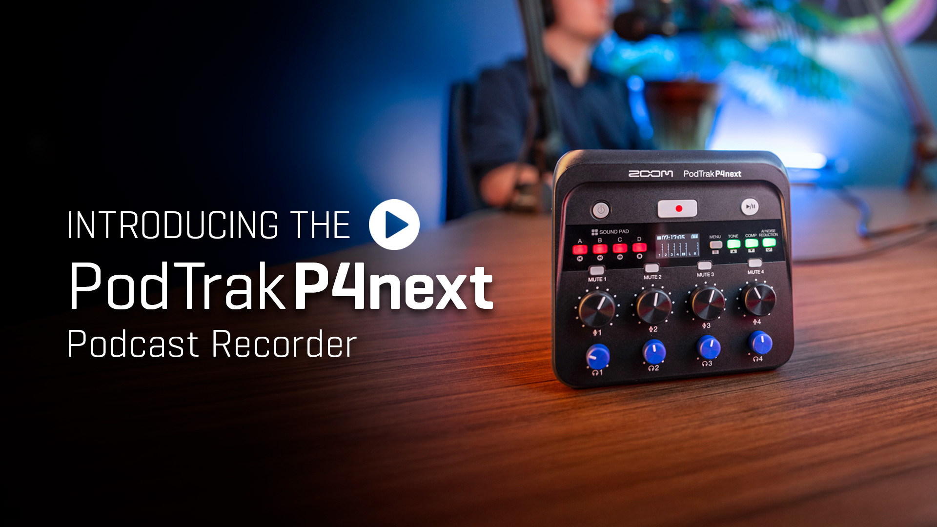 Amazon.com: Zoom PodTrak P4next Podcast Recorder : Musical Instruments