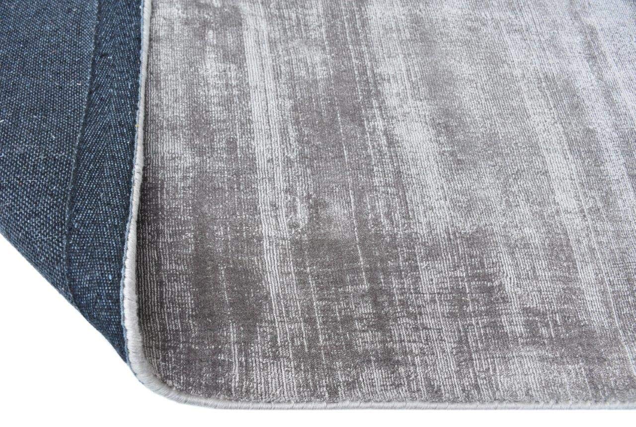 univers decor - Tapis en Viscose tissé à la Main Used 90 x 150 cm (Gris, Tapis Viscose tissé à la Main 90 x 150 cm)