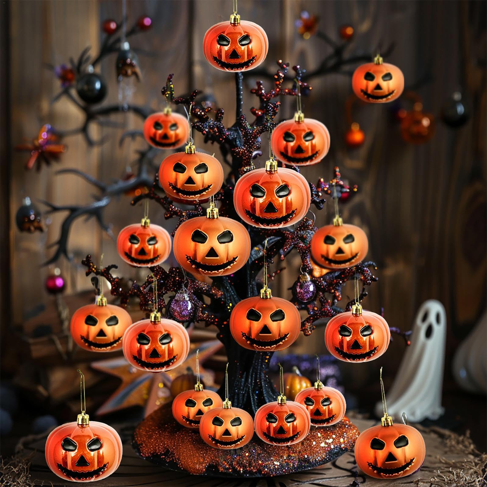 Amazon.co.jp: ツリー用ハロウィンオーナメント | ゴーストスマイル