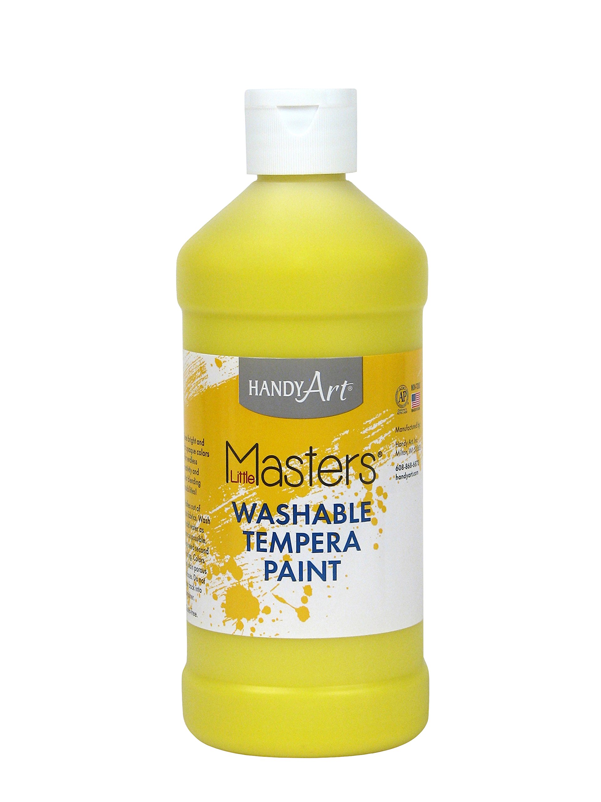 Handy Art Little Masters Washable Paint 16 ounce, Yellow