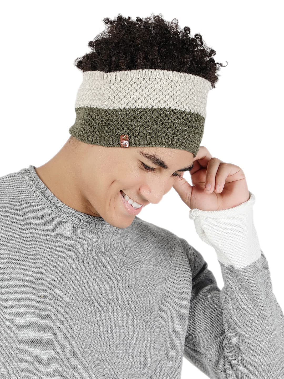 Colorblock Knit Woolen Headband Earwarmer-image-28