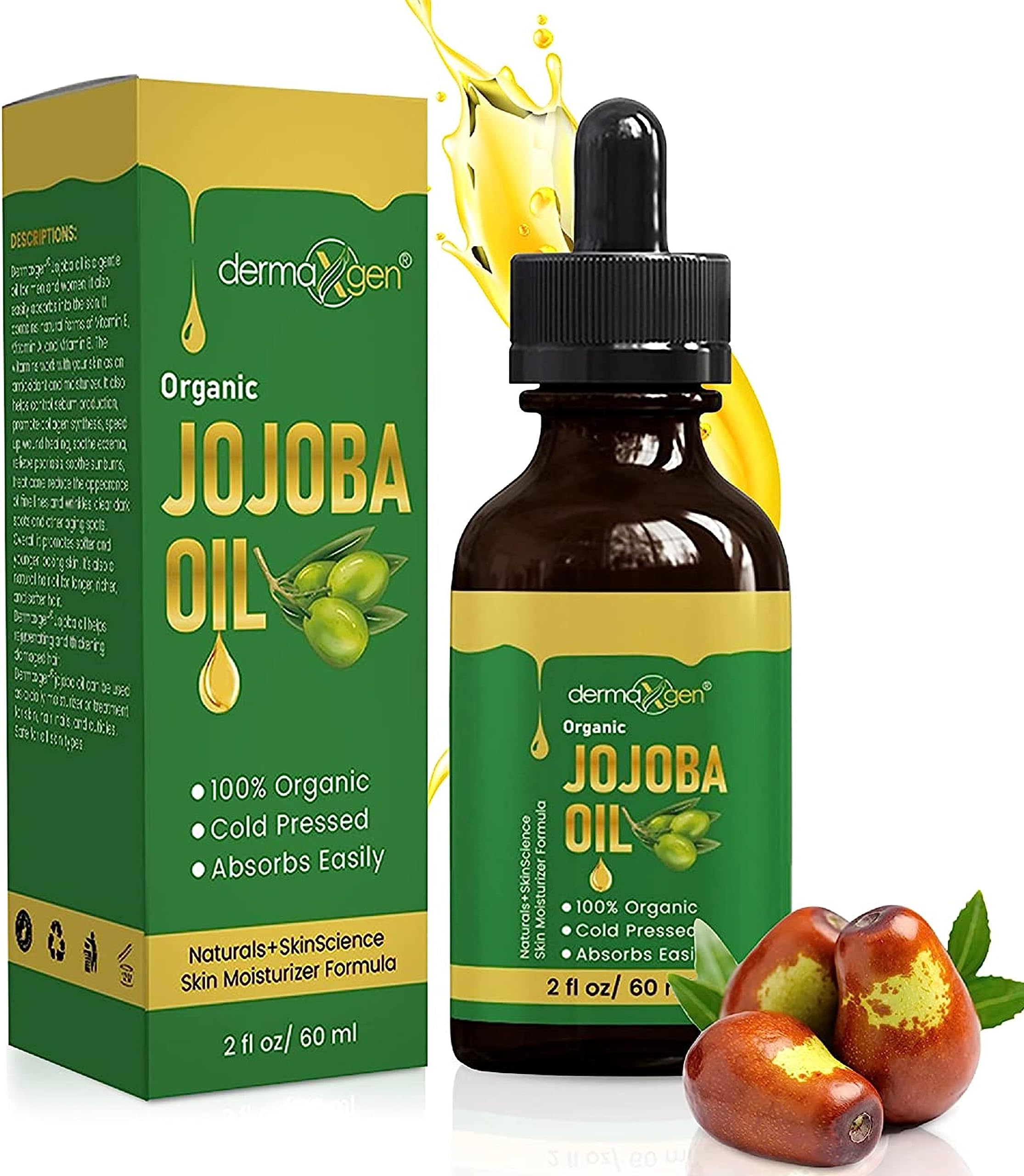 Amazon.com: Viva Naturals Organic Jojoba Oil - Pure Cold-Pressed for