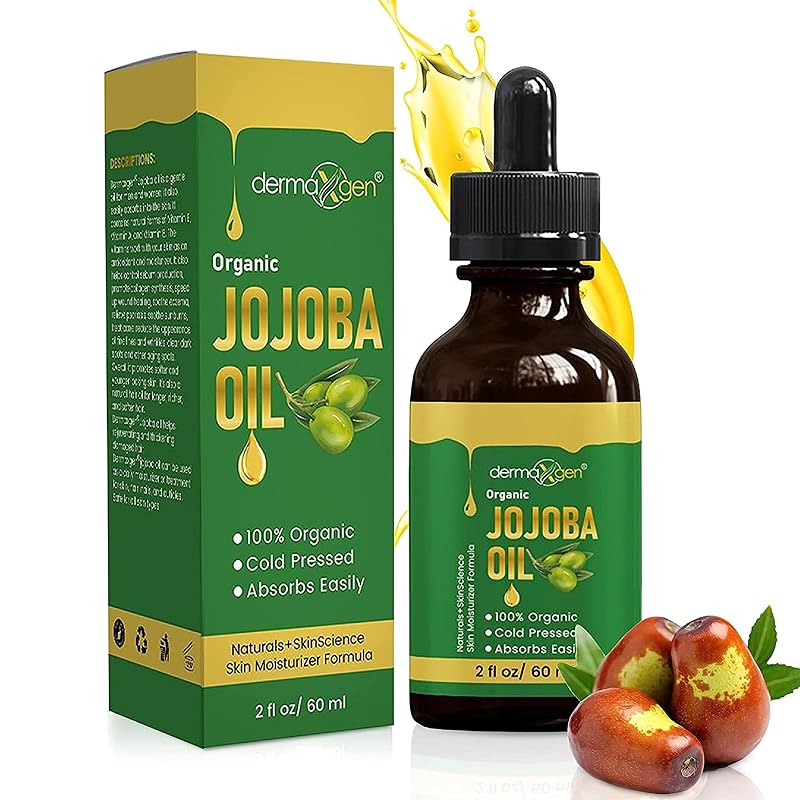 DERMAXGEN Óleo de Jojoba Prensado a Frio, 60 mL