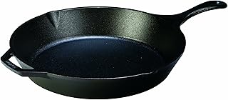 Lodge 13-1/4 Inch Cast Iron Pre-Seasoned Skillet – Signature Teardrop Ha...