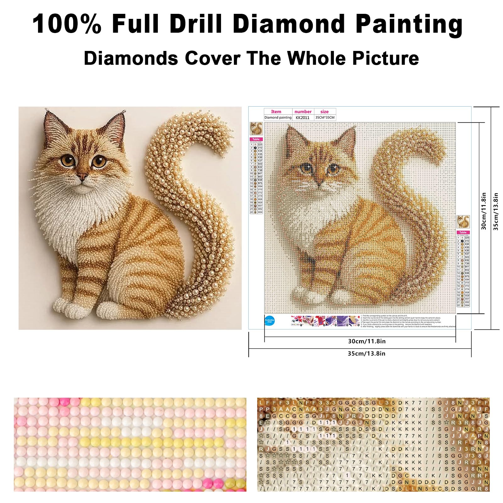 5D Cat Diamond Art Kits - Easy DIY Craft -2 5D Cat Diamond Art Kits - Easy DIY Craft -2