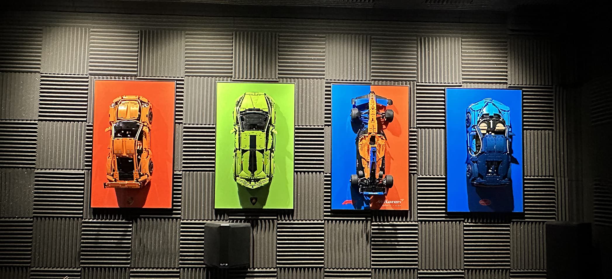 Display Muur voor Technic Lego 42083 Bugatti Chiron, super sportwagen voor bouwstenen, geschenken voor Lego-liefhebbers (alleen displaywandbord