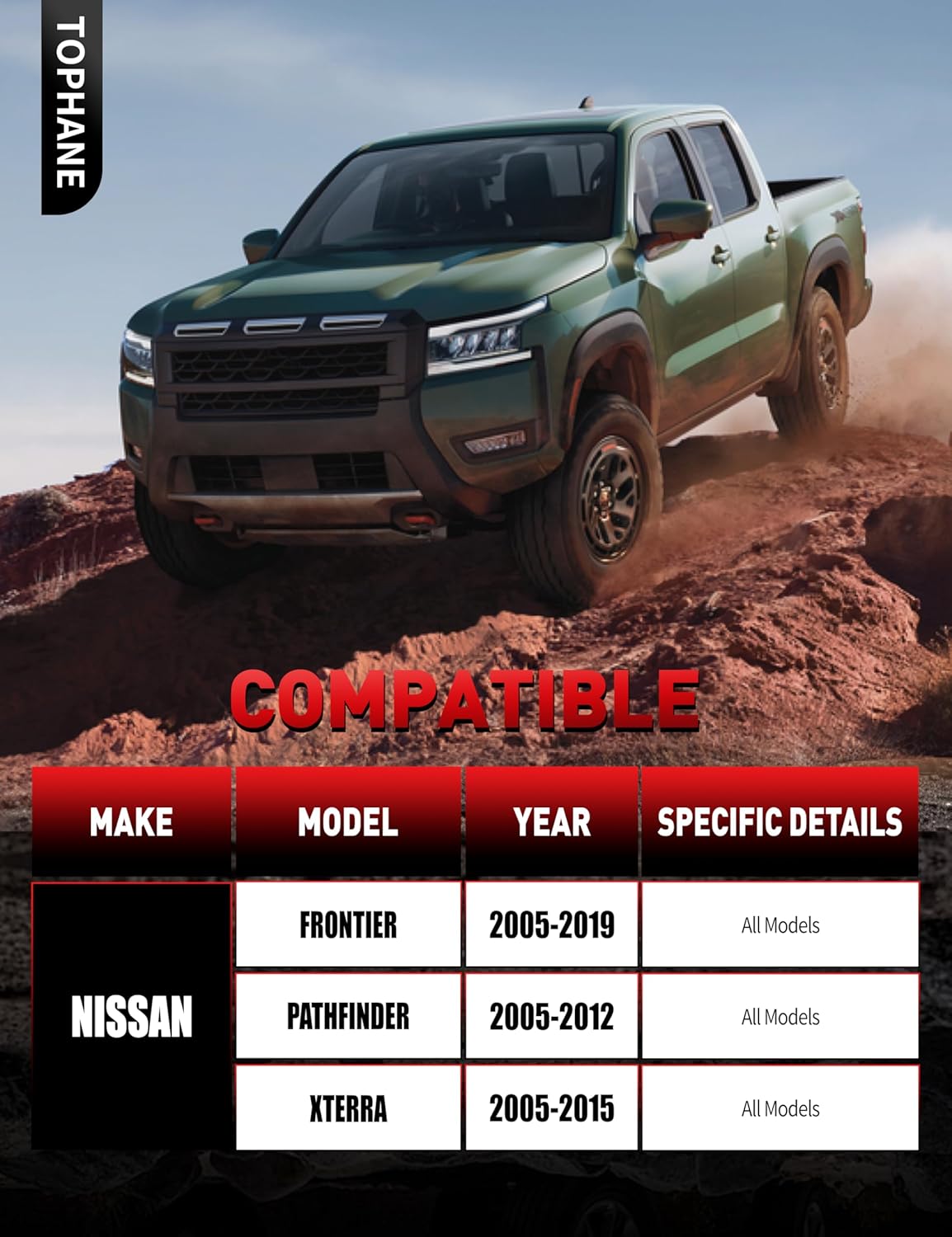 12pc Front End Suspension Kit for Nissan Xterra Frontier Pathfinder, 2 Upper Control Arms, 2 Lower Ball Joints, PU Bushing, Cold Forging Process, Original Specification