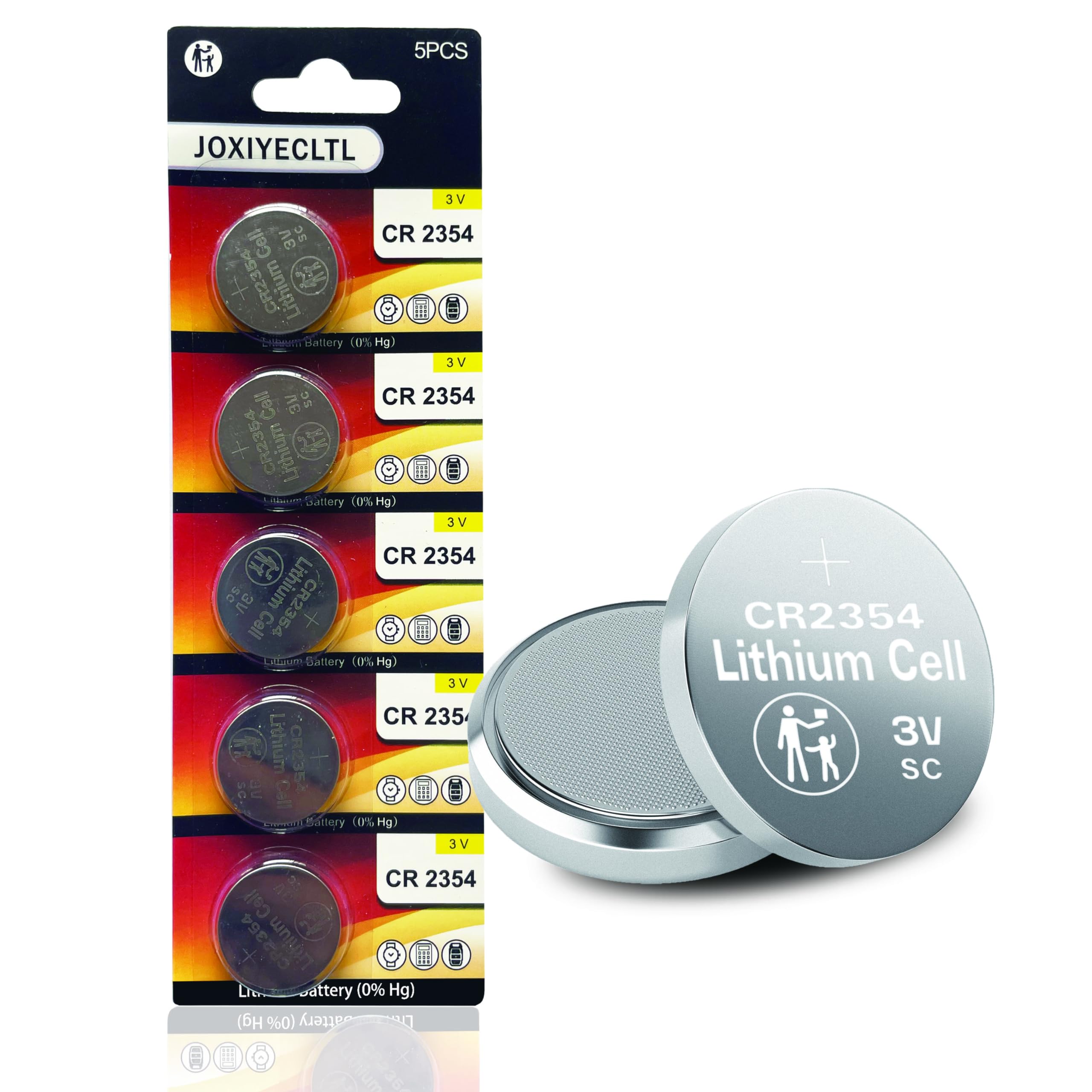 CR2354 Button Cell Batteries 3V Lithium Batteries for Watches Calculators and Remote Control Toy (5 Pack)