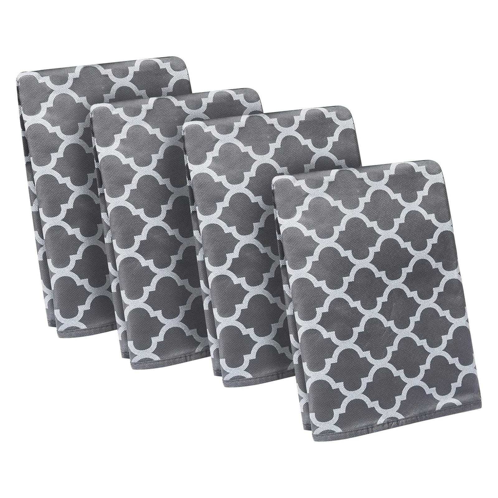 SUPERLELE4pcs Storage Bags, Closet Organizers and Storage, Clothes Foldable Storage Bins with Reinforced Handles, Storage Containers, for Clothing, Blanket, Comforters,Bedding,