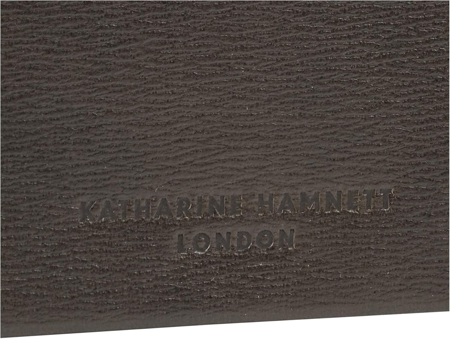 Catherine Hamnett London Color Tailored 2 Coin Purse, Made of Luxury Domestic Antique Kip Leather (Calfid), Coin Case with Key Ring