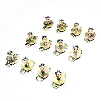 UNIVERSAL PRODUCTS　WOOL TRACK SETUP 3（L） Pack of 12) L-Track Double Lug Threaded Stud Nut Bolt On