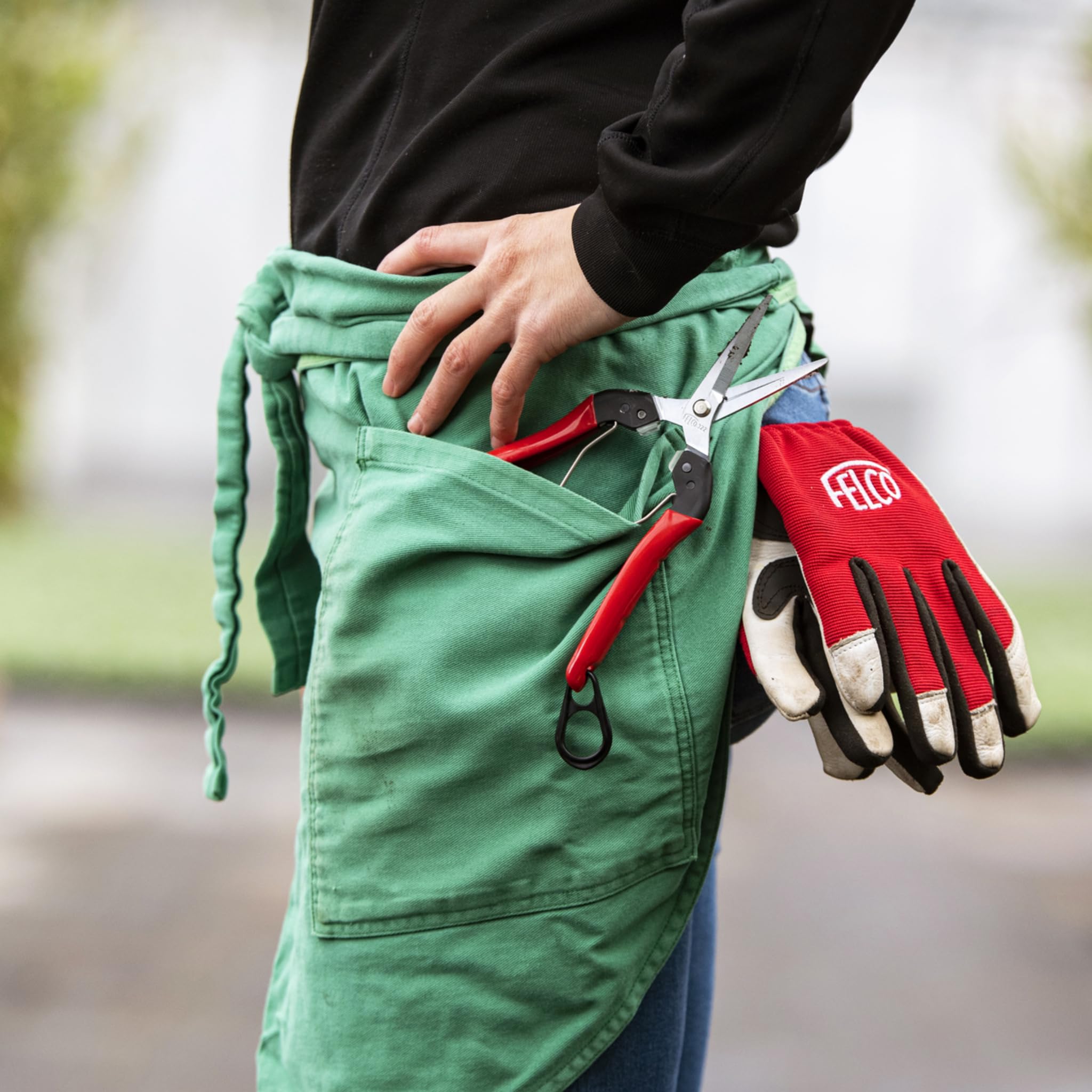 FELCO 322 épinette longue portée, lame chromée 46 mm, coupe 10 mm, poignées acier ergonomiques, amortisseurs polyuréthane, outil précis et léger 190 mm, pour jardinier, fleuriste, viticulteur