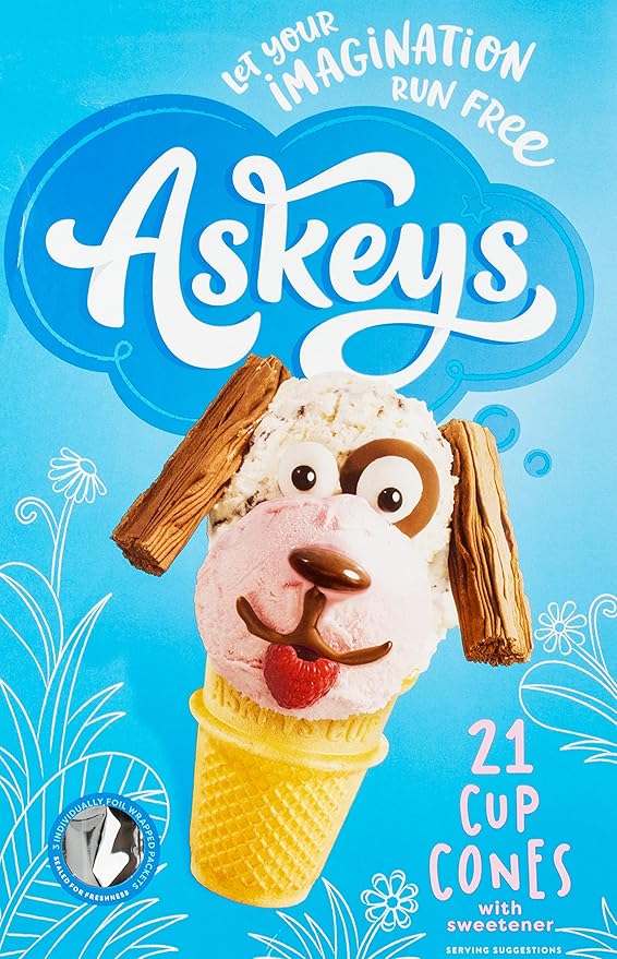 Askey's Ice Cream Cup 21 Cones (Frozen) Amazon.co.uk Grocery
