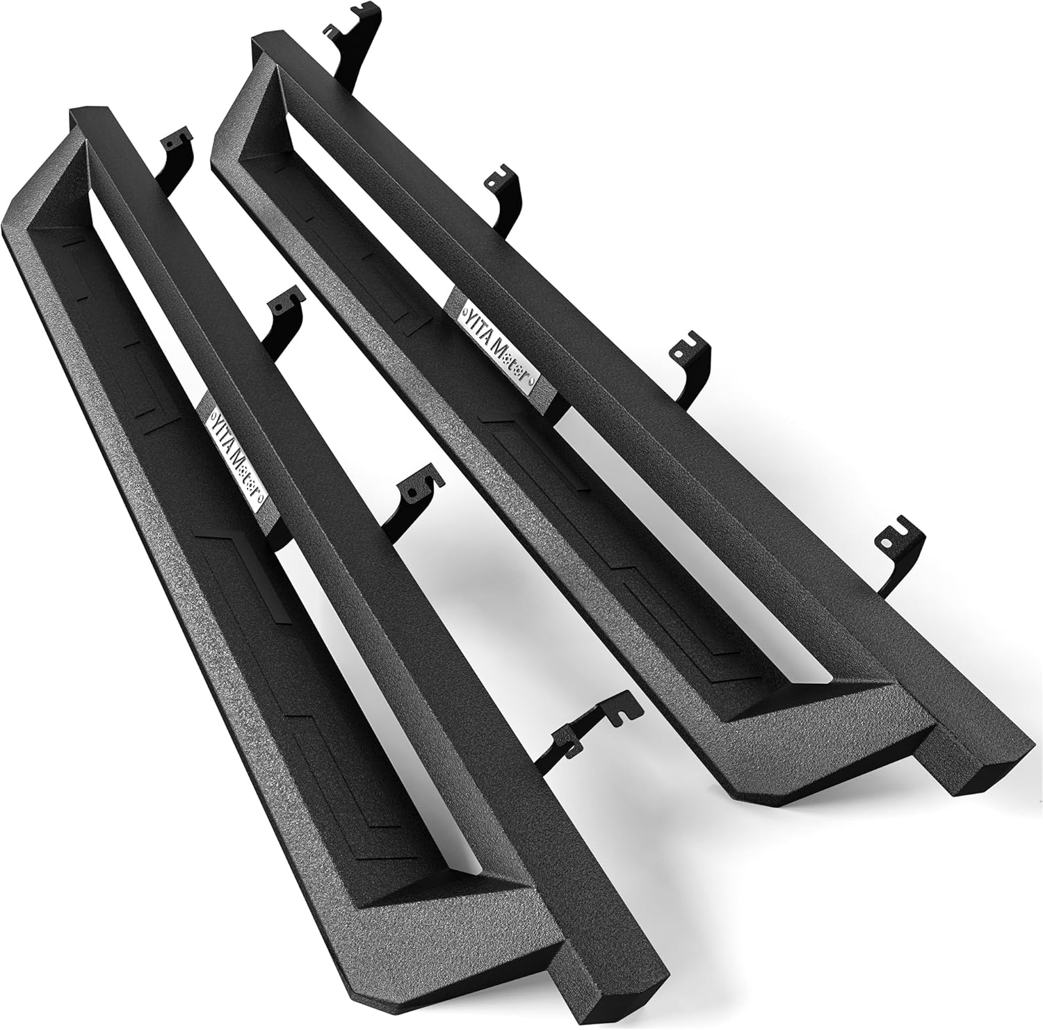 AUTOSAVER88 Running Boards Side Steps Compatible with 2022-2026 Toyota Tundra Crewmax Cab (4 Full Size Doors), Off-Road Side Steps, Black Powder Coated Step Rails Nerf Bars