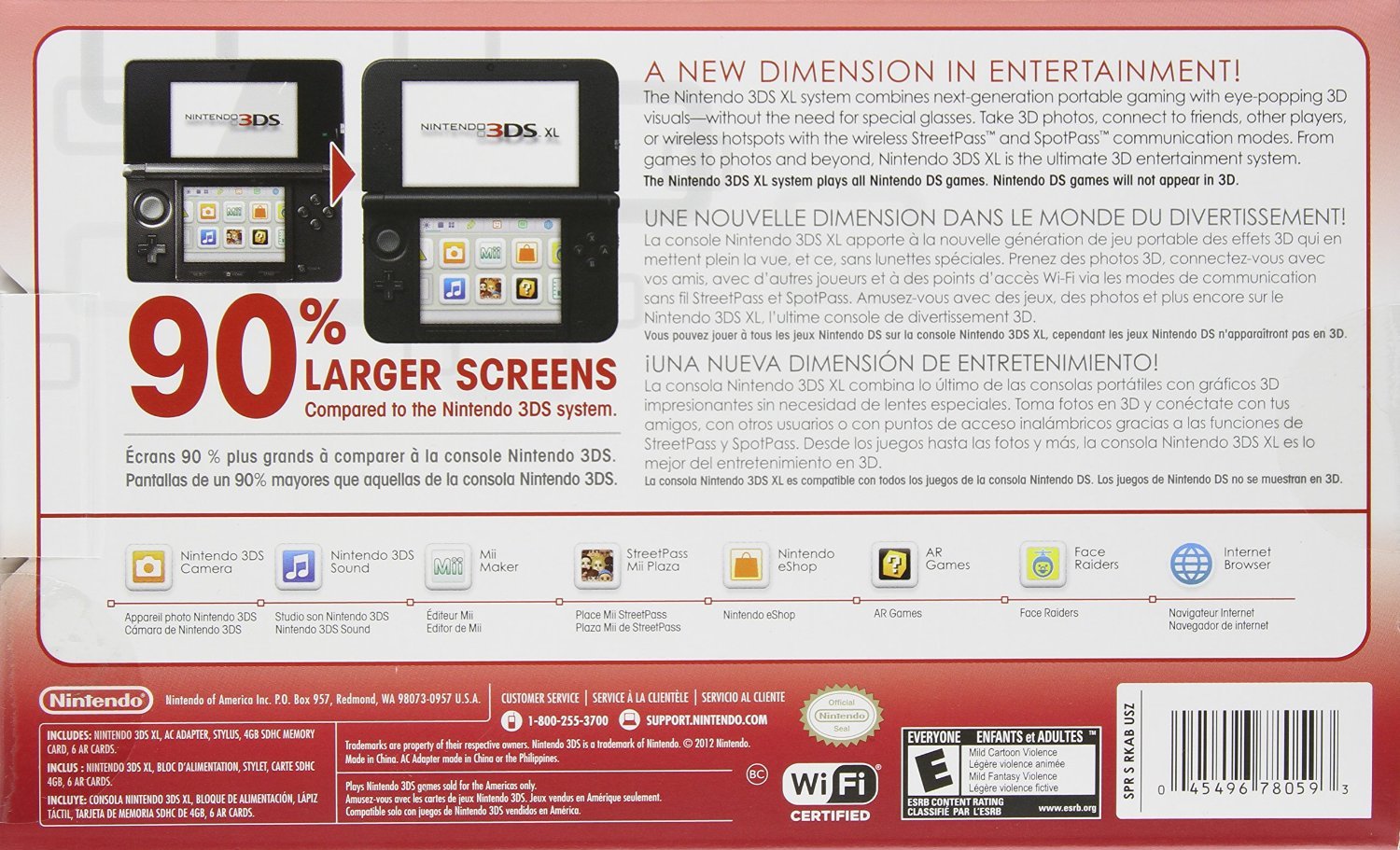 Amazon.com: Nintendo 3DS XL - Red/Black : Video Games