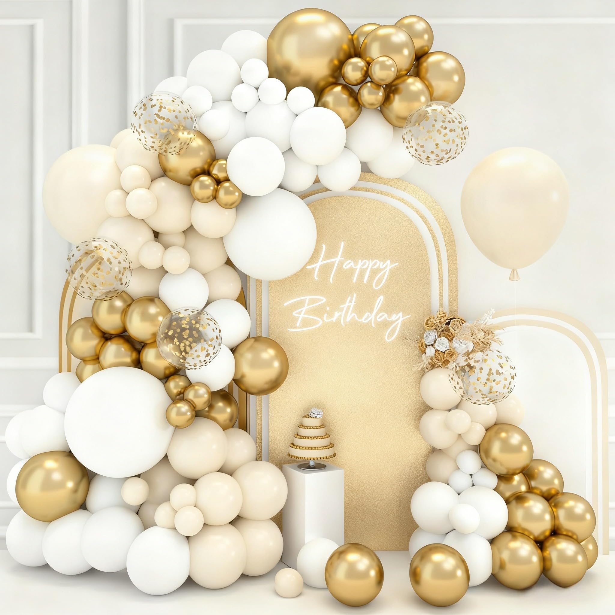 Decorazioni per Baby Shower a Tema Girasole per Bambina o Bambino, Kit Arco di Palloncini con Ghirlanda di Fiori Gialli SET938