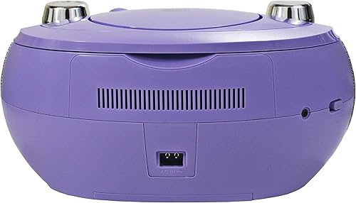 Miniatura 9 de MAGNAVOX MD6949-PL Boombox de CD portátil de carga superior con radio estéreo AMFM y tecnología inalámbrica Bluetooth en morado  Compatible con