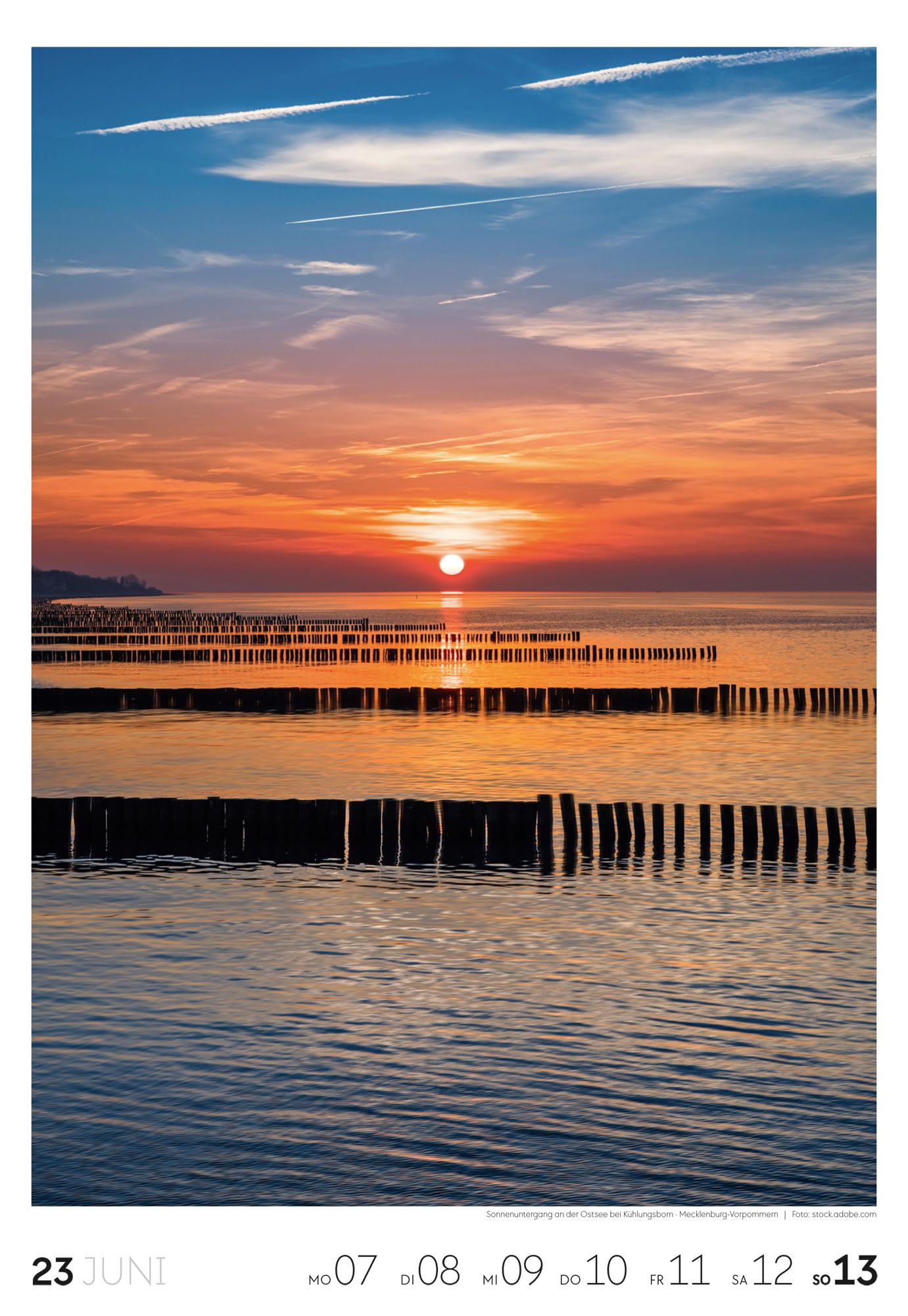 Küste Wochenkalender 2027: Meeres-Kalender mit 53 großformatigen Bildern im Hochformat (29x42 cm) | Strände der Ostsee und Nordsee in Deutschland