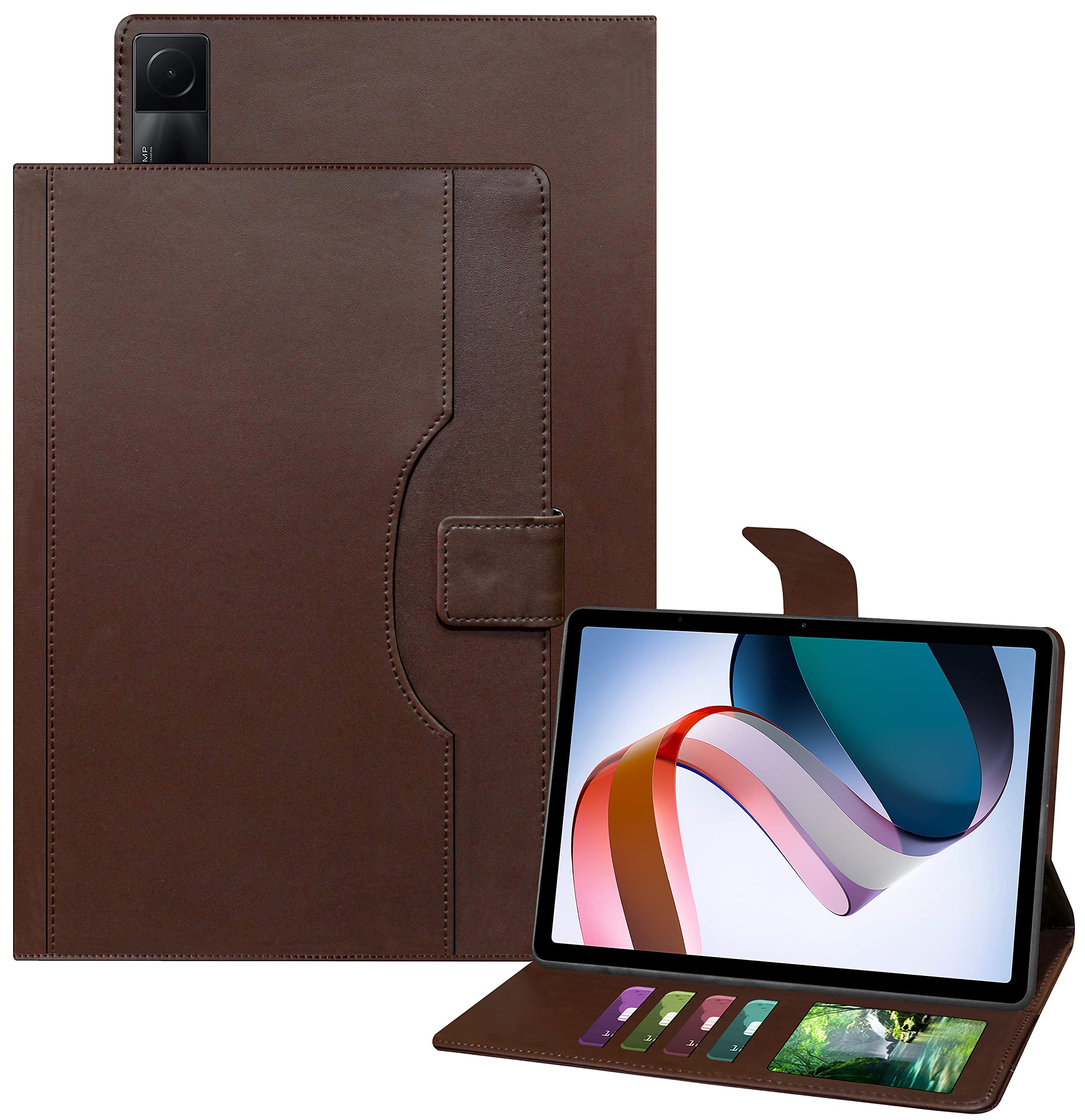 TGK Multi-Angle with Viewing Stand Leather Flip Case Cover for Redmi Pad 10.61 inch Tablet (Dark Brown) (B0BJKCXZYJ) Amazon Price History, Amazon Price Tracker