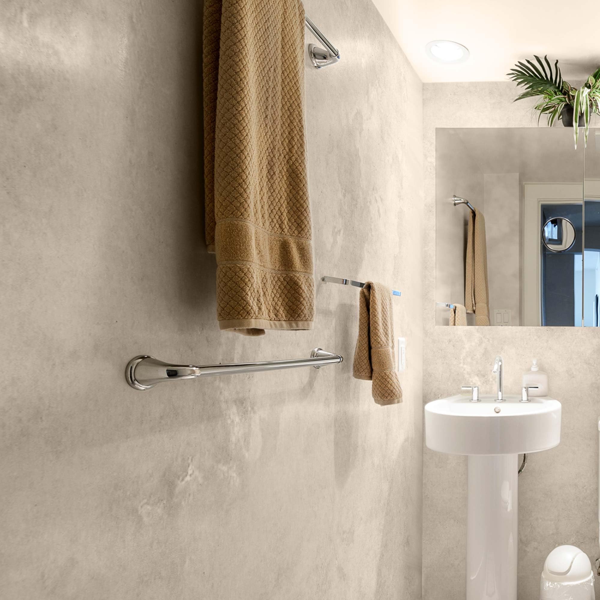 EPODEX CONCRETE EFFECT Stucco effetto cemento - Sand | Intonaco strutturato per pareti, piastrelle & altro - Interno & Esterno - 5 kg (5 m² - strato di 1 mm)