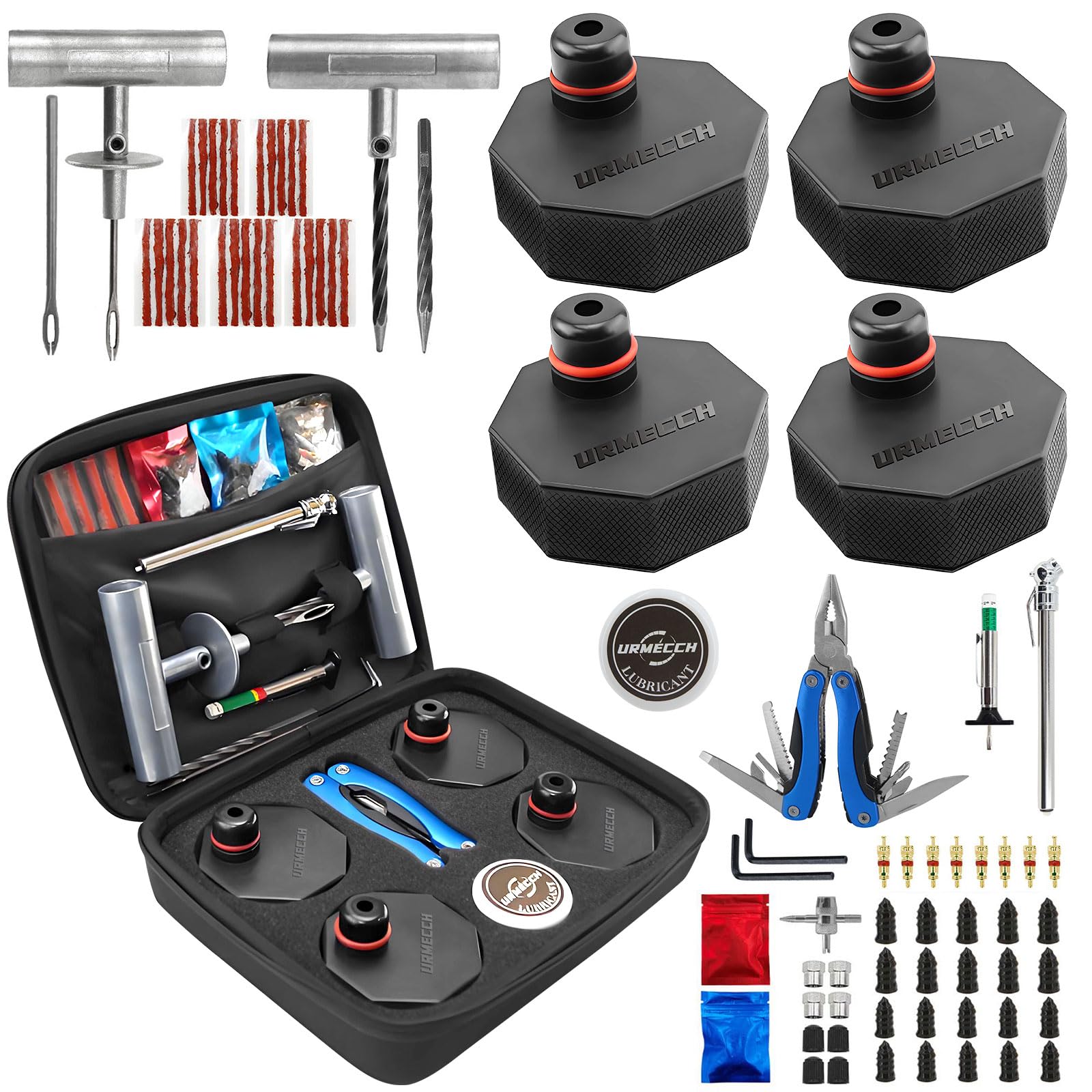 Amazon.com: URMECCH Rubber Jack Pads Adapters & Tire Repair Tool