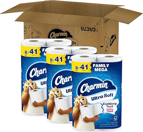 Miniatura 21 de Charmin Papel higiénico ultra suave al tacto, 30 megarrollos familiares = 153 rollos regulares