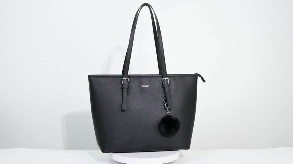 Bolso Tote grande para mujer con asa superior miniatura 7