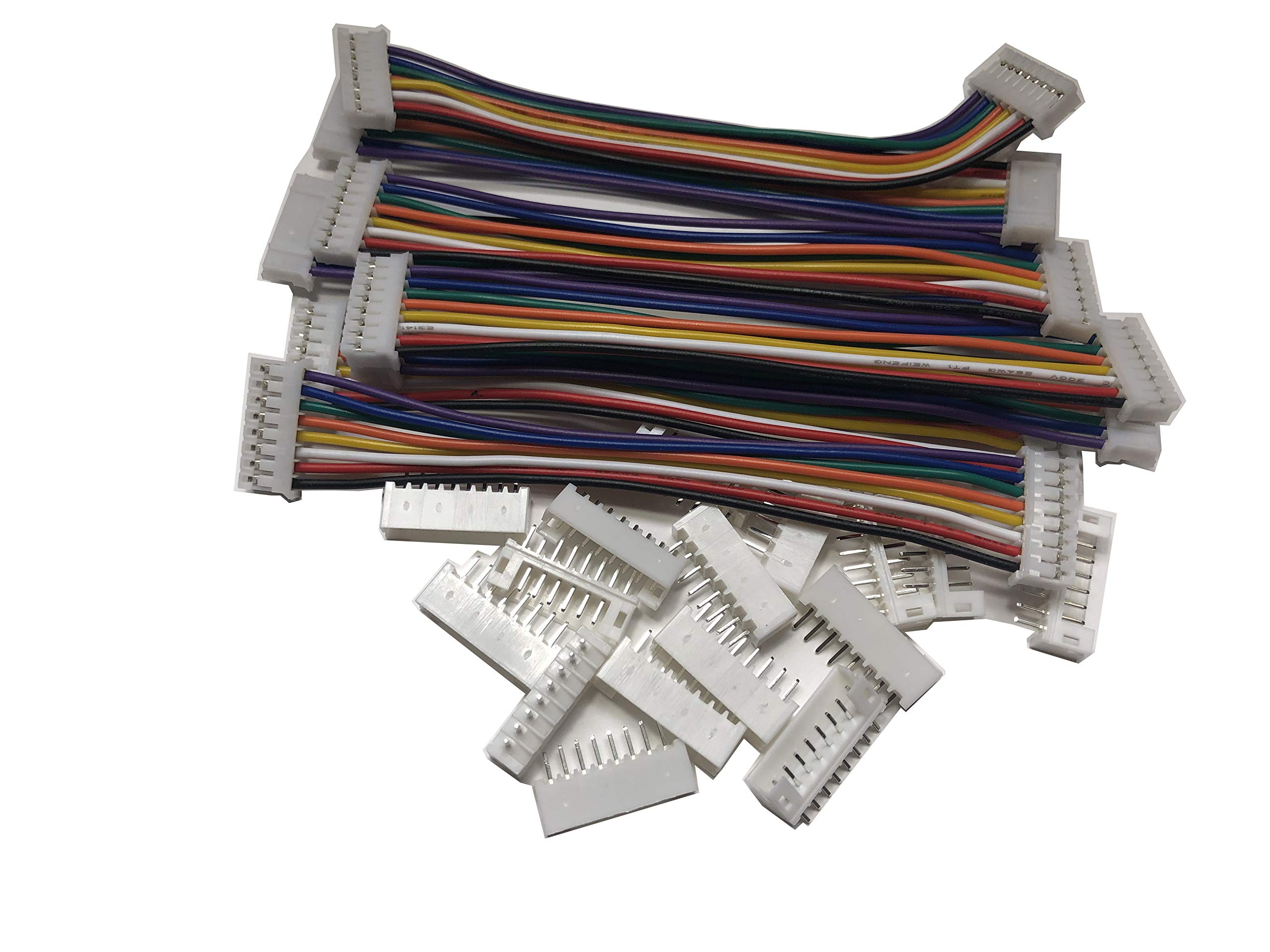 Buy LATTECH 8 PCS 8 PIN JST PH Female Connector on Both Side with Electric Wire 1007 26 AWG