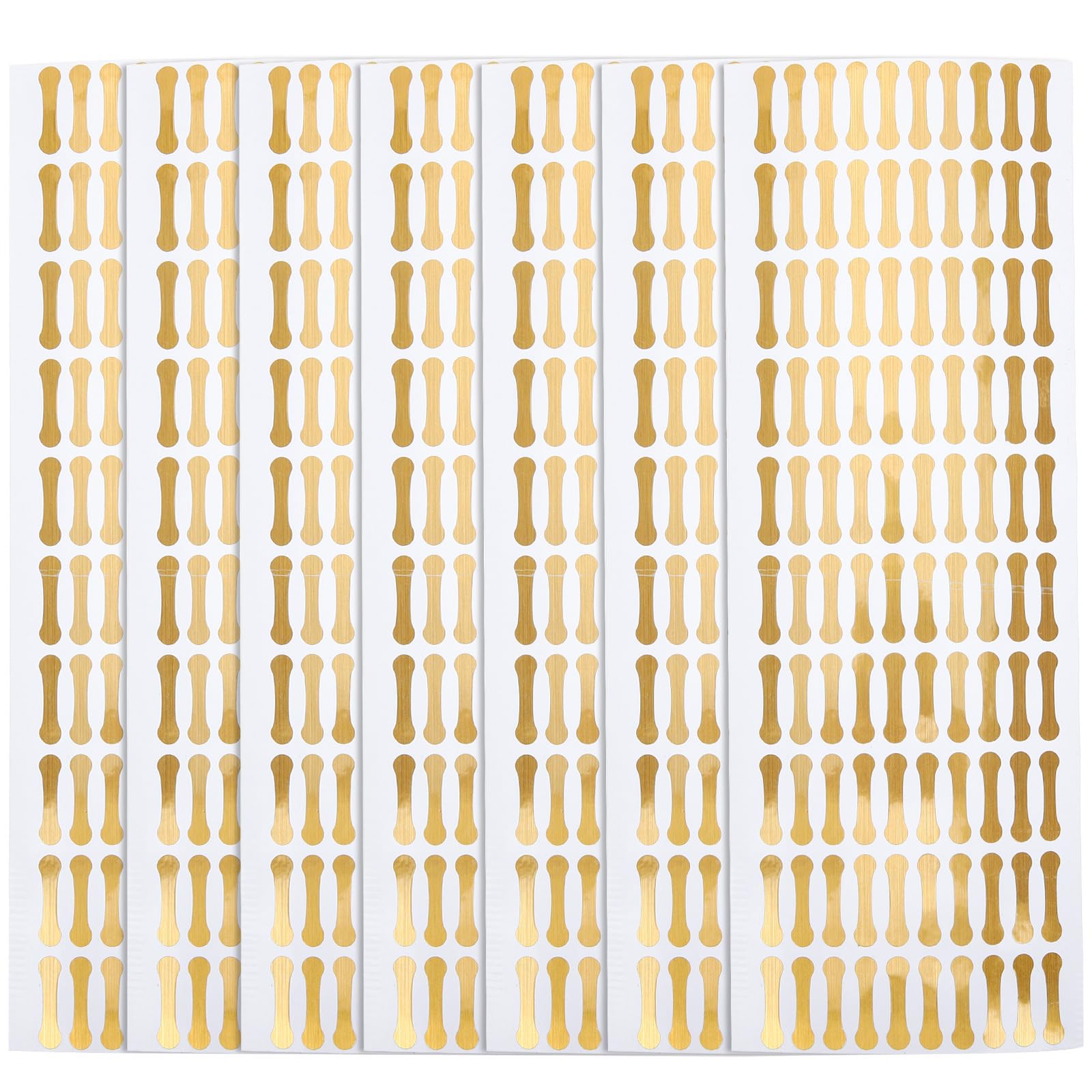 Ciieeo 500pcs Tamper Evident Stickers - Golden Adhesive Tamper Seal Tape Labels for Jars