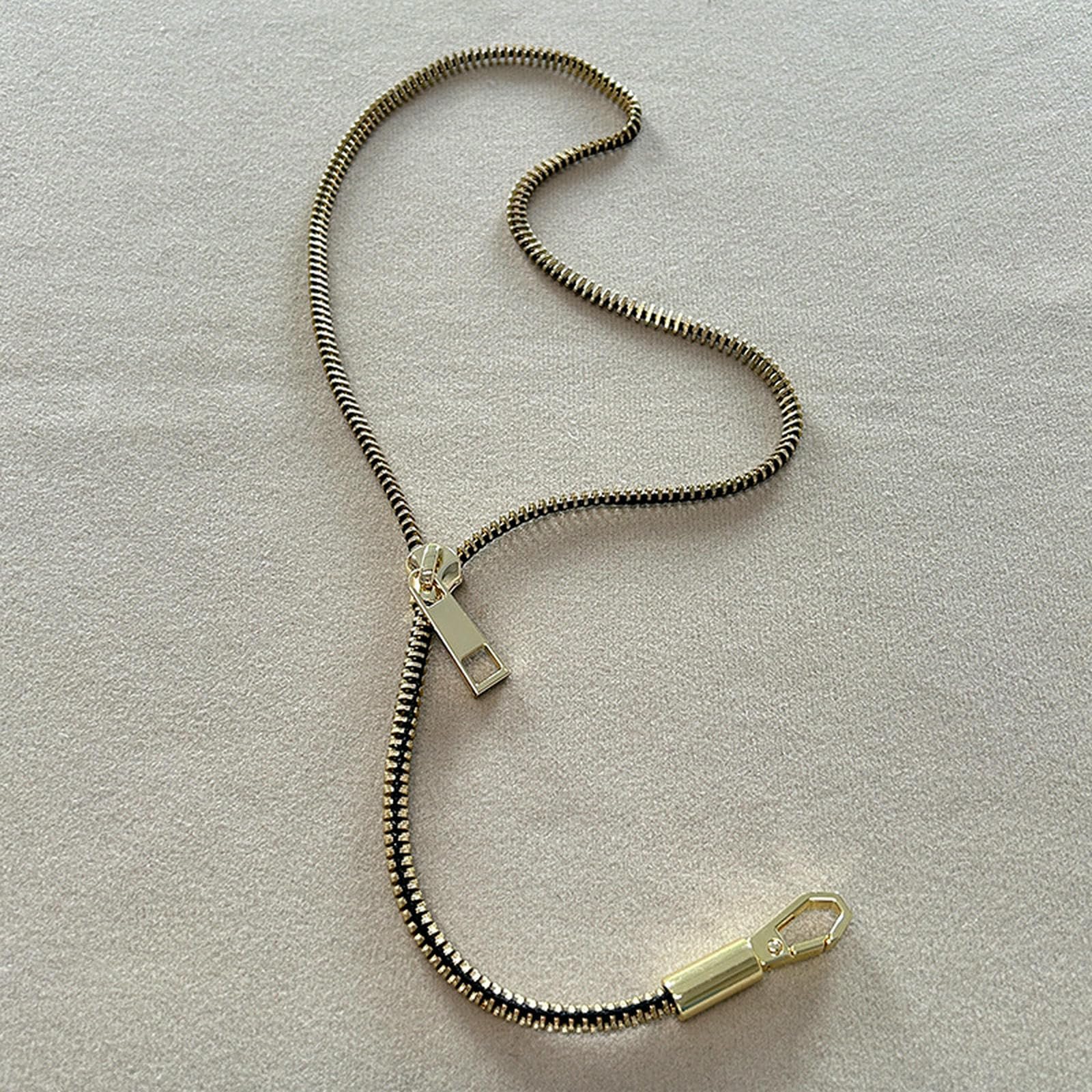 Collar personalizado de clavícula con cremallera para hombre y mujer