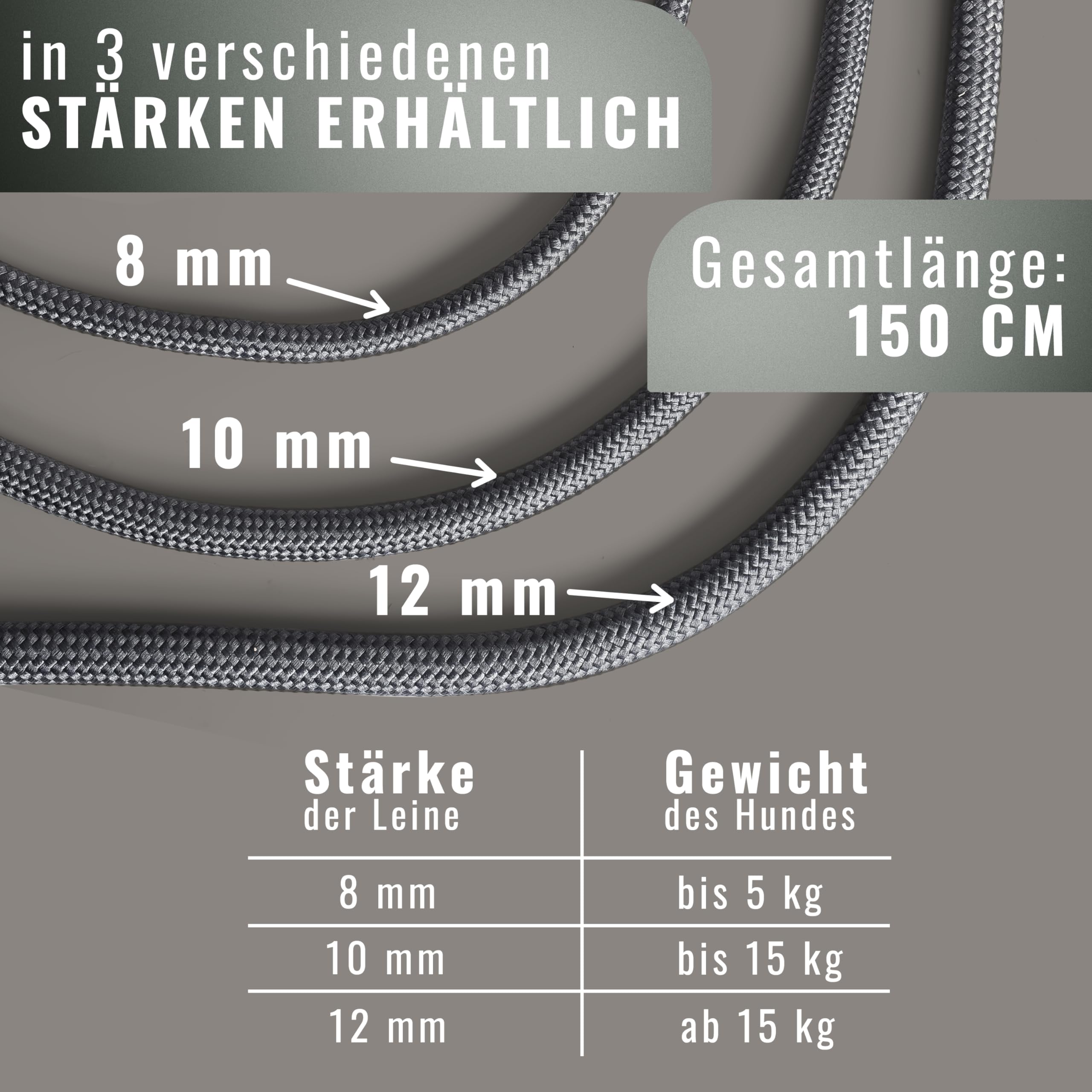 Slip Lead 150 cm for Large & Small Dogs, Collar with Integrated Lead, Slip Leash & Training Lead Dog - Image 4