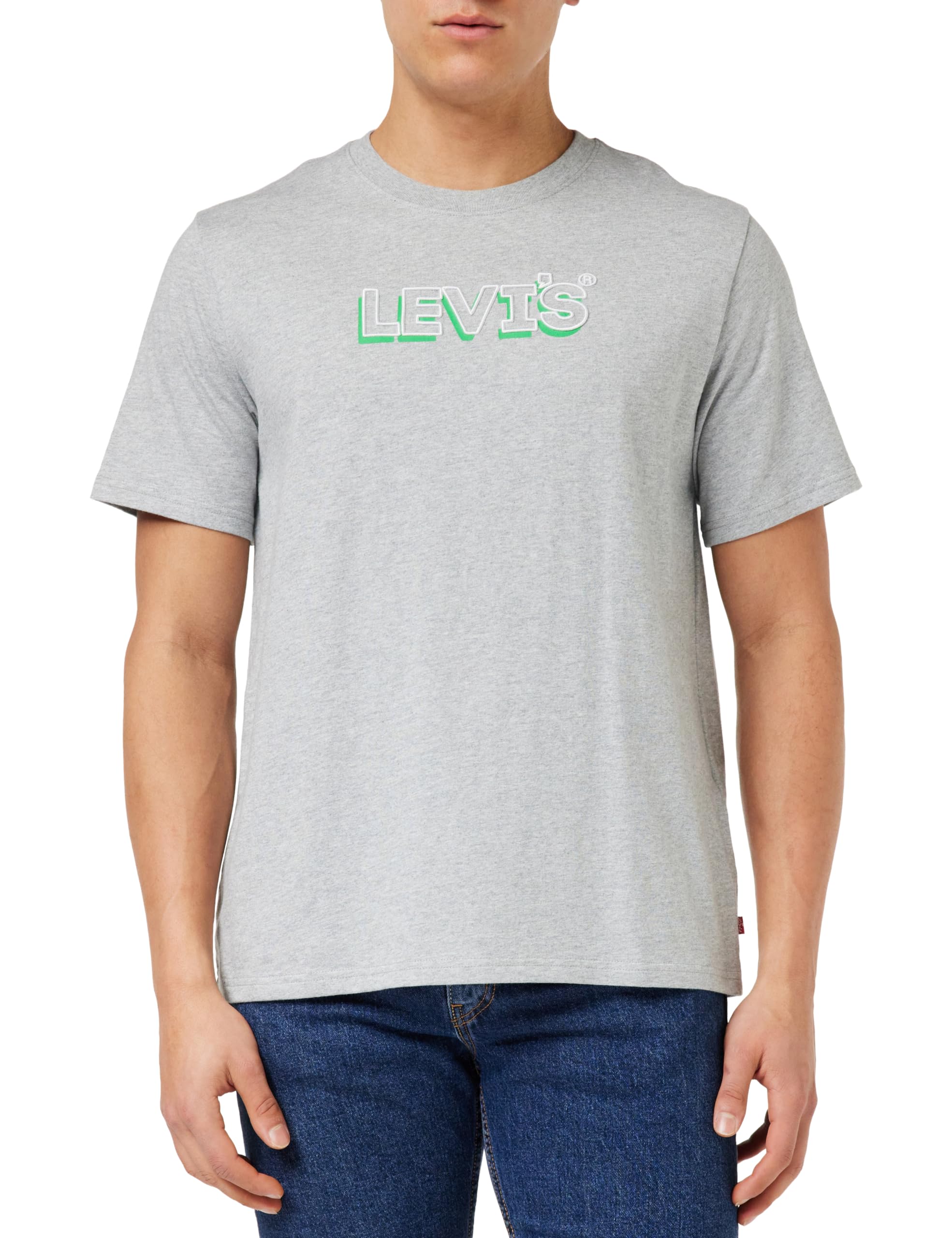 Levi's Ss Relaxed Fit Tee Camiseta, Headline Drop Shadow Mhg, XL Hombre